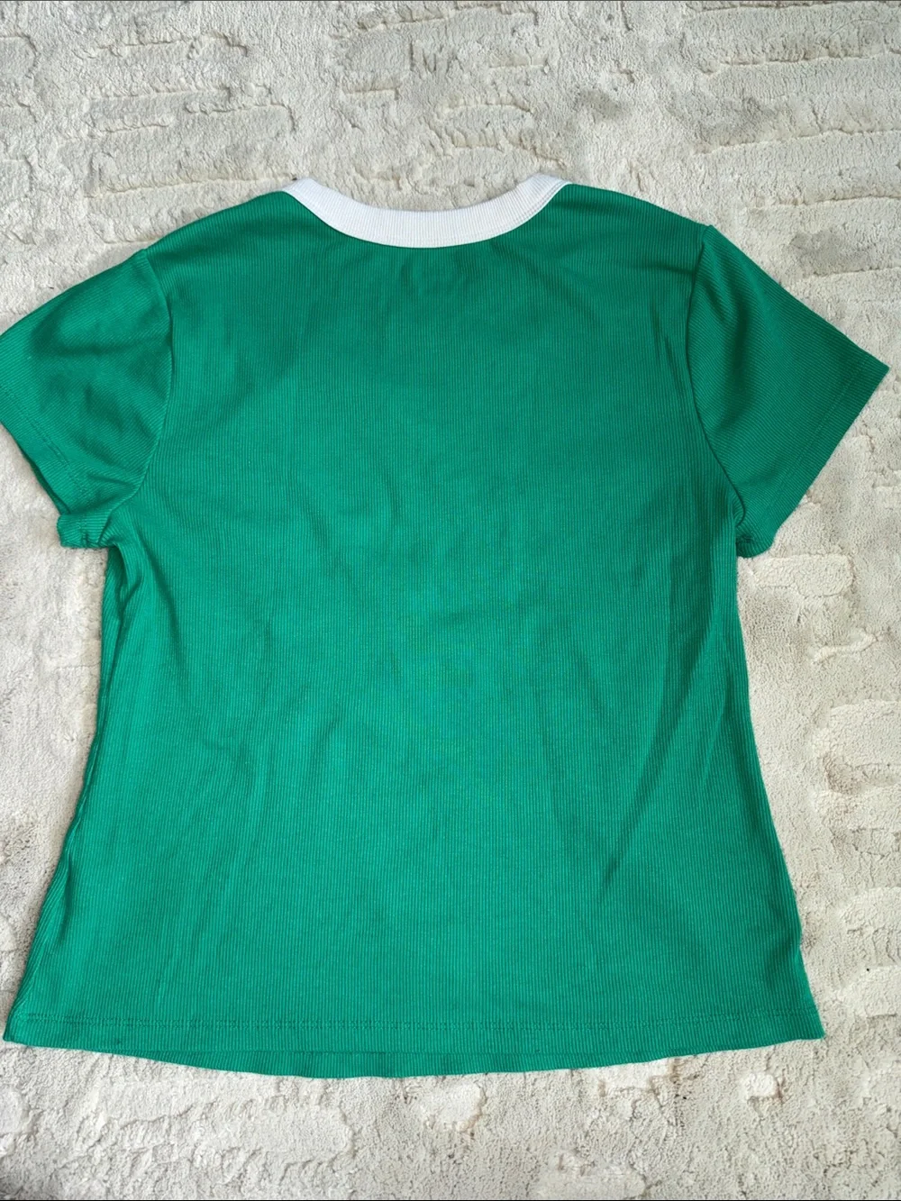 Old Navy Green Tee with White Trim